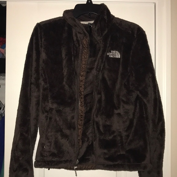 The North Face Fuzzy Brown Jacket size small - Picture 1 of 5
